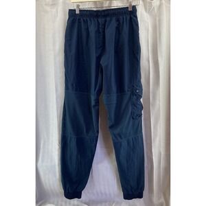 Nike Men's Basketball Parachute Track Pants Size S Blue/Orange‎ Standard Fit